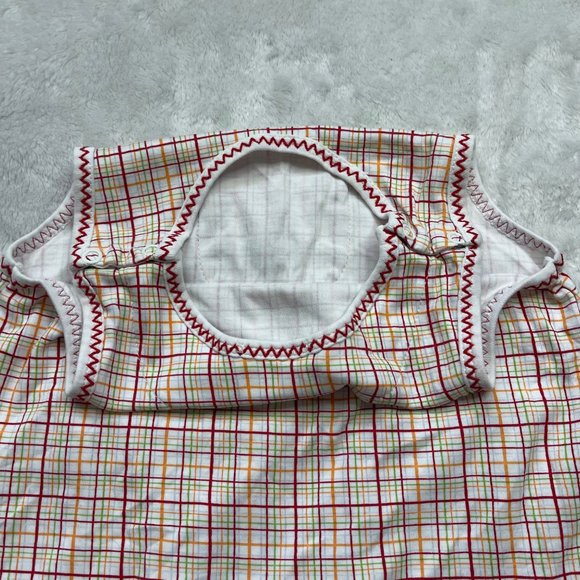 Kissy Kissy Unisex, Gender Neutral Plaid Tractor Embroidered Romper 12-18 Months - Picture 4 of 10